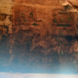 Traces of cave paintings which are still found in Cave No. 3