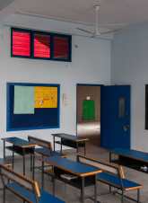 Inside a classroom